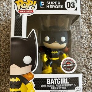 Funko Pop Heroes Batgirl Figure in Black and Yellow